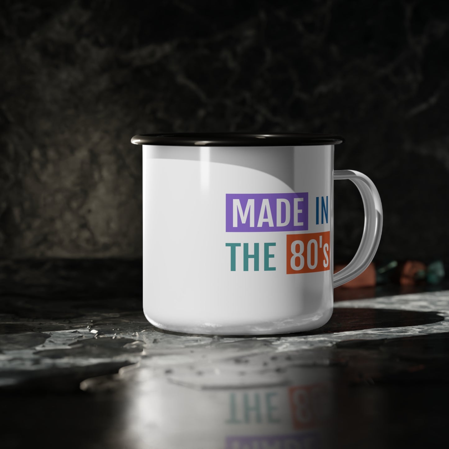 Mug Code Made In The 80's Best Unique Gift Enamel Camp Cup Novelty Mug For Coffee Espresso Cappuccino Latte Tea 11oz