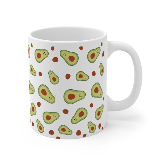 Mug Code Avocado Lover Best Unique Gift White Ceramic Novelty Mug For Coffee Espresso Cappuccino Latte Tea 11oz