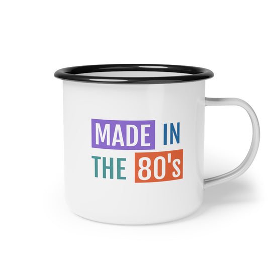 Mug Code Made In The 80's Best Unique Gift Enamel Camp Cup Novelty Mug For Coffee Espresso Cappuccino Latte Tea 11oz