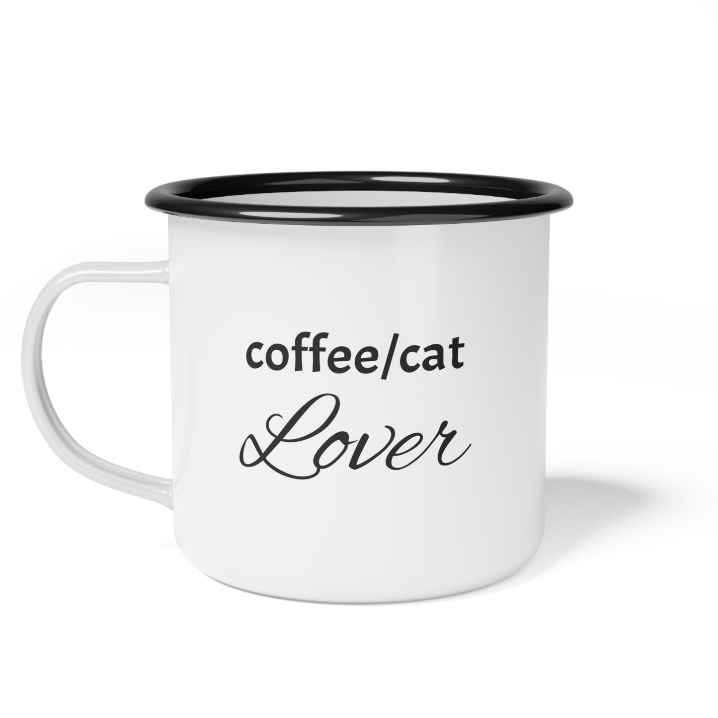 Mug Code Cat/Coffee Lover Best Unique Gift Enamel Camp Cup Novelty Mug For Coffee Espresso Cappuccino Latte Tea 11oz