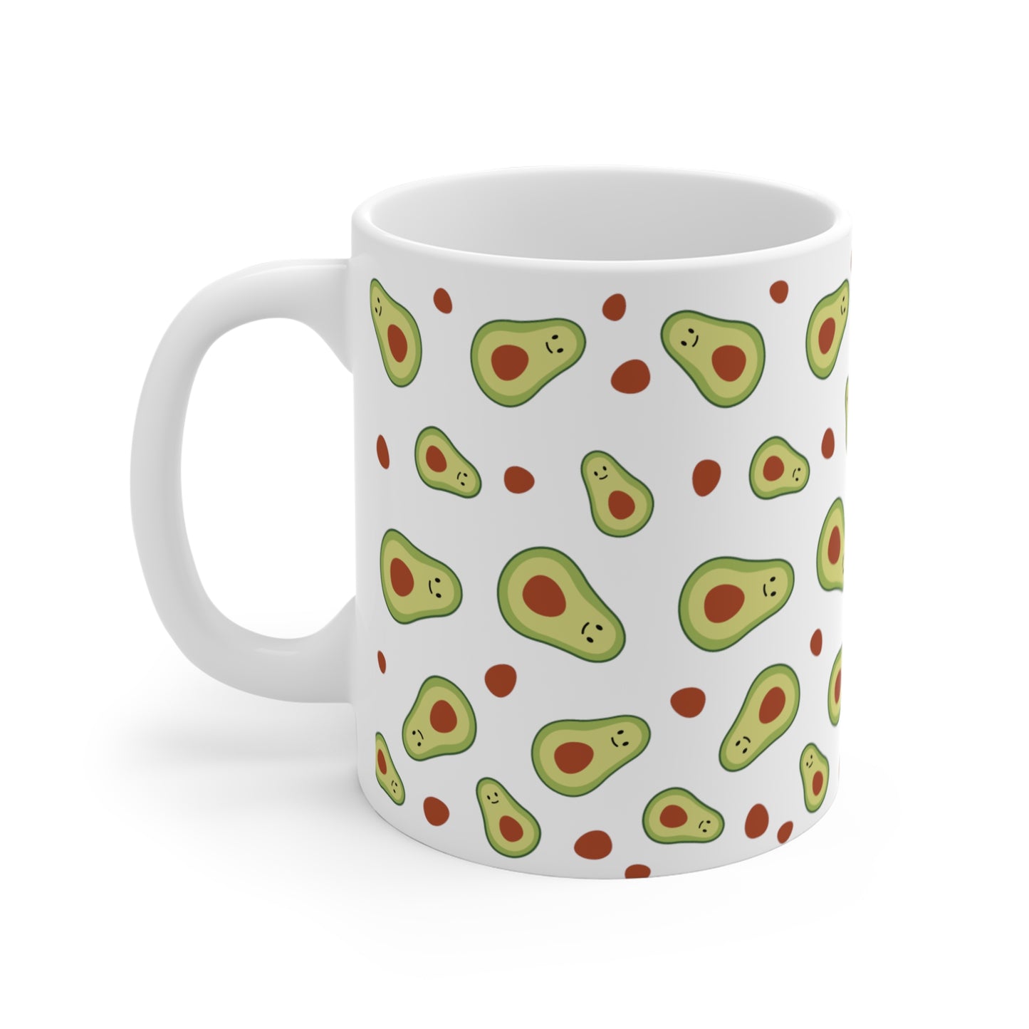 Mug Code Avocado Lover Best Unique Gift White Ceramic Novelty Mug For Coffee Espresso Cappuccino Latte Tea 11oz