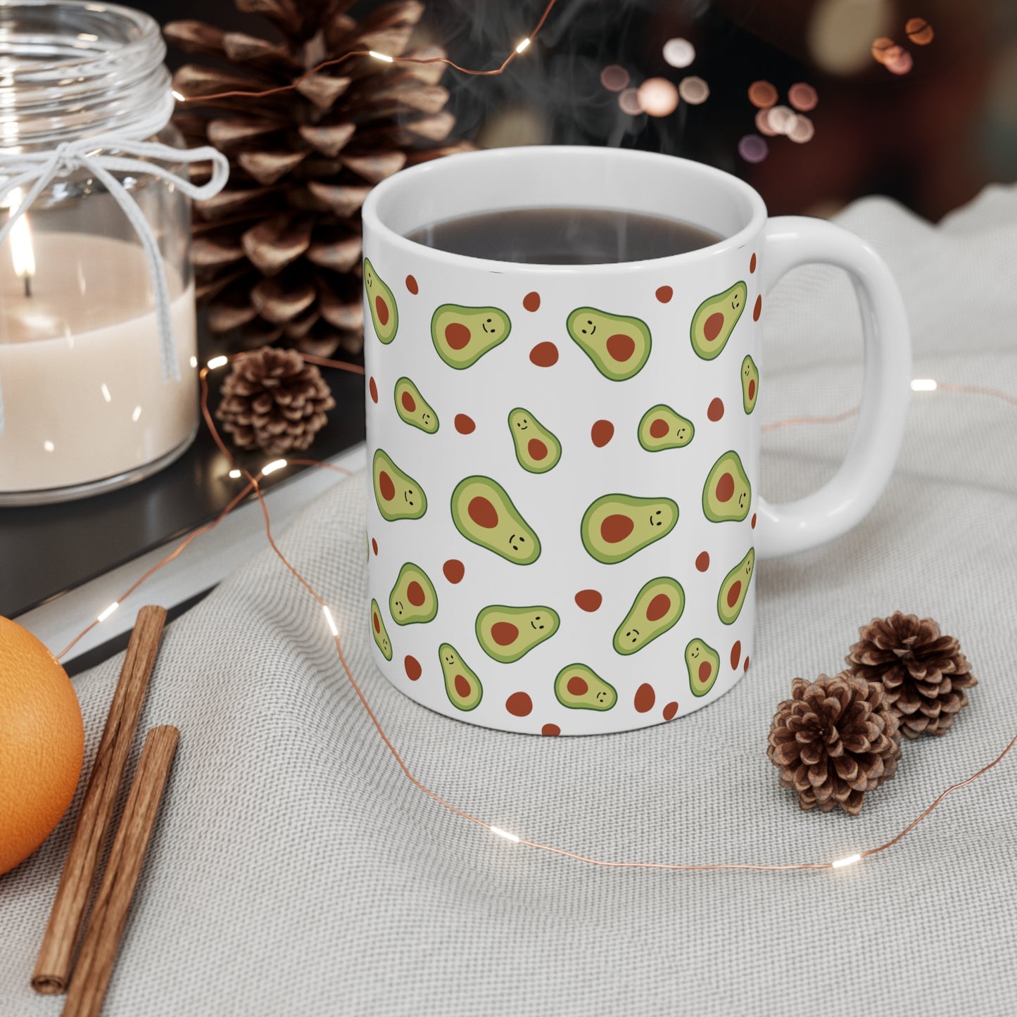 Mug Code Avocado Lover Best Unique Gift White Ceramic Novelty Mug For Coffee Espresso Cappuccino Latte Tea 11oz